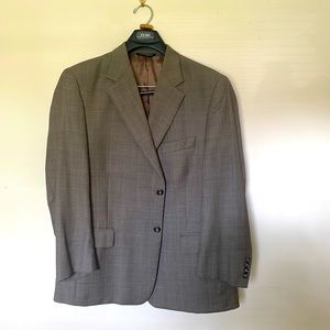 Evan-Piccone men’s blazer brown plaid